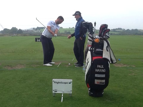 Graham Walker coaching Paul Waring, European Tour